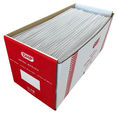 Obrázek produktu pro DHP – Kovová spirála, převod 5:1, 14 mm, bílá (krabička s 100 kusů)