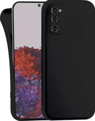 Produktbild von Hülle für Samsung Galaxy S20 - Handyhülle mit Kameraschutz Cover aus Silikon in Schwarz