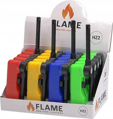 Produktbild von Gasfeuerzeug mit Drehflamme für Kerzen und Grablichter, 19 cm HZ2