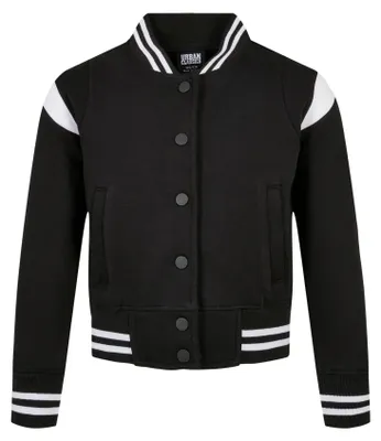 Produktbild von Urban Classics - Sweatjacke für Mädchen TN631 (116) (Schwarz/Weiß)