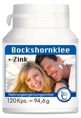 Produktbild von Canea Pharma Bockshornklee + Zink Kapseln, 120 St. Kapseln