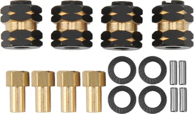 Obrázok produktu pre RC adaptér pre náboje, 4-dielny, mosadzný, pre Axial SCX24, 1:24, AXI90081, AXI00001