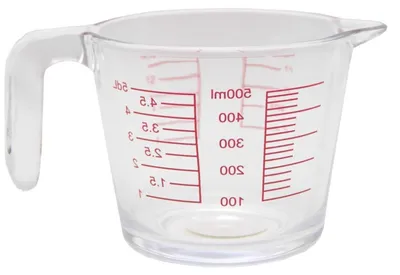 Produktbild von Gerimport Kitchen Messbecher/Mischbecher - Glas - transparent - 500 ml - Ausguss