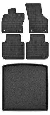 Obrázok produktu pre Gumové autokoberce SolidTread + vaňa kufra pre: Skoda Kodiaq I 2017-2024 SUV 5 ks