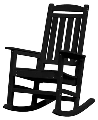 Produktbild von Garten Schaukelstuhl Schwarz 70x92x108 cm HDPE