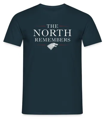 Produktbild von Spreadshirt Game Of Thrones The North Remembers Schattenwolf Männer T-Shirt, 4XL, Navy