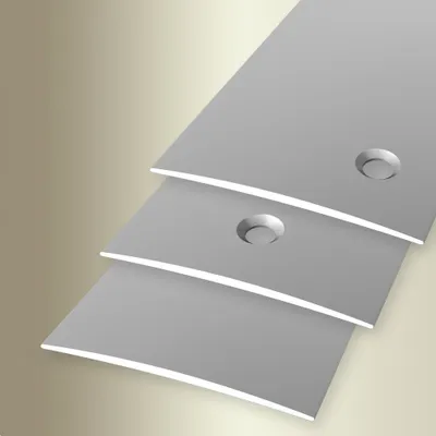 Produktbild von PROVISTON | Übergangs- & Ausgleichsprofil | Aluminium | 60 x 5 x 1000 mm | Silber | Bodenprofil | Metallprofil | Übergangsschiene
