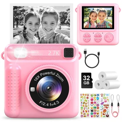 Obrázek produktu pro Instantní fotoaparát pro děti s rozlišením 1080p a 32 GB paměti