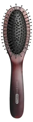 Image de Titania brosse de massage métallique petite bois foncé