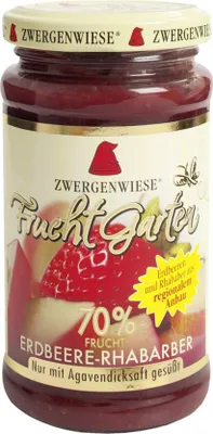 Produktbild von Zwergenwiese  FruchtGarten Erdbeere-Rhabarber - 225g