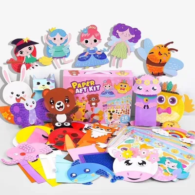 Immagine prodotto di Set fai da te Minicee da 20 pezzi per bambini – Giocattoli creativi con animali e principesse, dai 4 anni in su