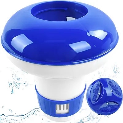 Imagen del producto de Flotador dosificador de cloro, ajustable, de 12,7 cm, para piscinas