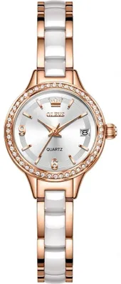 Immagine prodotto di Elegante Orologio da Donna OLEVS CS-41465 Bianco/Oro Rosa - Stile e Raffinatezza KP41465