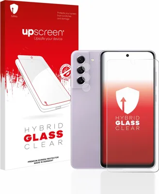 Produktbild von upscreen Schutzglas für Samsung Galaxy S21 FE 5G (Display+Kamera) Schutzfolie Panzer Folie Glas Display Schutz klar