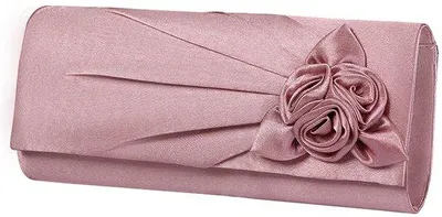 Produktbild von Satijn Clutch, rosa, 25cm*6cm*11cm