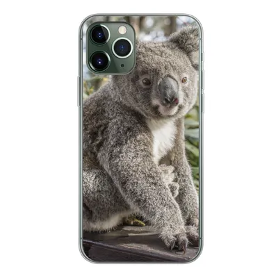 Produktbild von MuchoWow® Handyhülle Schutzhülle Hülle für iPhone 11 Pro Koala - Regal - Pflanzen - Kinder - Jungen - Mädchen Silikon Softcase Handy Hülle - Handy