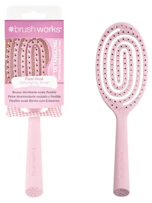 Productafbeelding van Brushworks Flexi Oval: Haarborstel voor het ontwarren