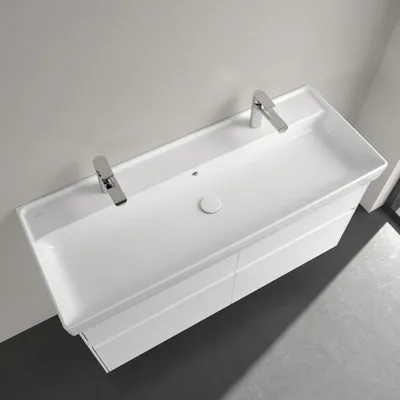 Produktbild von Villeroy & Boch Collaro Schrankwaschtisch 120 cm mit Überlauf, 2 Hahnlöcher