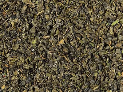 Produktbild von 1 kg  Grünteemischung k.b.A. Grüner Menthos Minz-Note aromatisiert DE-ÖKO-006 VO2018/848