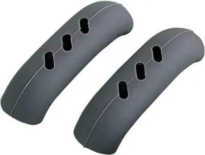 2 Silikon-Topfhandschuhe, hitzebeständig, grau, 8 cm