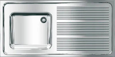 Immagine prodotto di Lavello commerciale KWC AR, MAXIMA, acciaio inox, 1200x382x600 mm, scarico a destra