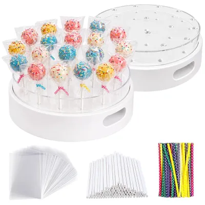 2er-Set Kuchenpop-Ständer, weiß, 0,75 kg