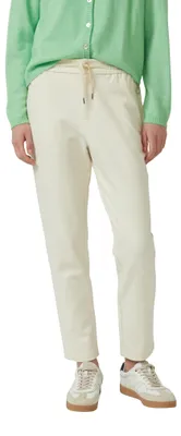 Productafbeelding van s.Oliver dames joggingbroek, beige, met taps toelopende pijpen