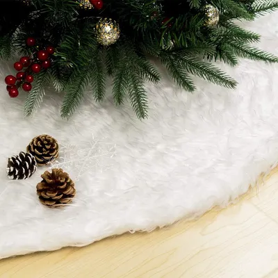 Productafbeelding van Kerstboomtapijt, kunstmatig, wit, 150 cm