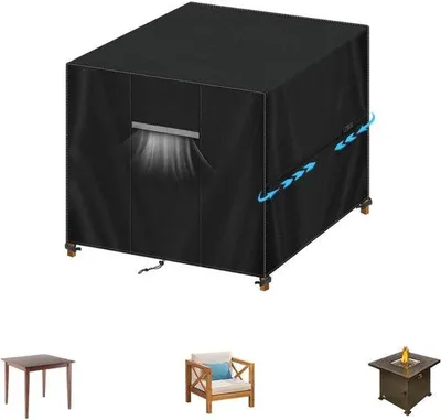 Produktbild von Famanu Abdeckhaube für Gartenmöbel - Wasserfest, 85x85x80 cm, Schwarz