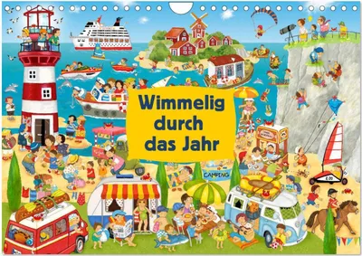 Produktbild von Wimmelig durch das Jahr (Wandkalender 2026 DIN A4 quer), CALVENDO Monatskalender