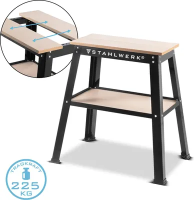 Immagine prodotto di STAHLWERK Cavalletto macchina universale 225 kg tavolo macchina telaio base macchina