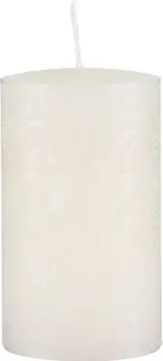 Produktbild von Kopschitz durchgefärbte Rustica Kerze, Stumpenkerzen Champagner, 8 x 6 cm, 1 Stück, rußarm, tropffrei