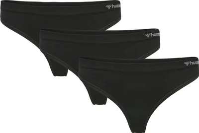 Produktbild von hummel hmlJUNO 3-PACK SEAMLESS THONG - BLACK - S