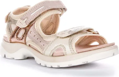 Produktbild von Ecco Offroad Superior Trail Walking Comfort Damen Wandersandalen aus Nubukleder in Beige – 5/5.5 UK - 38 EU - 7/7.5 US / Beige