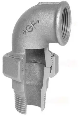 Productafbeelding van Georg Fischer bochtstuk, figuur 97, 1 inch, verzinkt, 1 stuk.