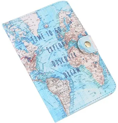 Image de Porte-passeport en cuirPolyuréthane- 15 x 11 cm - Léger - Accessoire de voyage