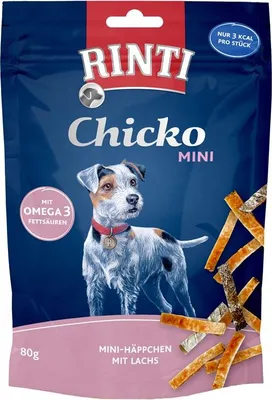 Produktbild von Rinti Chicko Mini Häppchen Lachs 12 x 80 g
