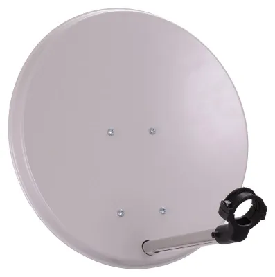 Produktbild von Camping SAT Anlage mit STATIV – 40cm SAT-Spiegel inkl. Single LNB, 10m Koaxialkabel & Dreibein-Stativ – Mobile Satellitenanlage für Camping, Wohnmobil & Caravan – HD Full Sat Schüssel für unterwegs