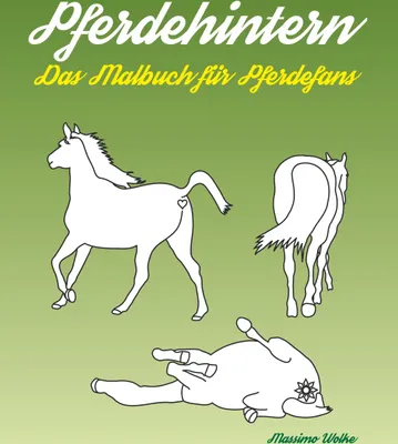 Produktbild von Pferdehintern - Das Malbuch für Pferdefans