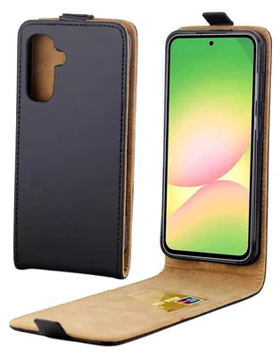 Obrázok produktu pre Pre Samsung Galaxy A56 / A36 Vertical Leatherette Flip Cover Black