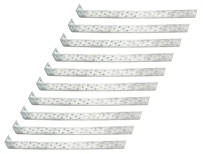 Immagine prodotto di Ancoraggio per calcestruzzo in acciaio piatto Alberts 847319, zincato Sendzimir, da incassare nel calcestruzzo, 500 x 40 x 40 mm, set da 10 pezzi