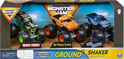 Produktbild von Spin Master Monster Jam 3er-Pack Fahrzeuge 1:64