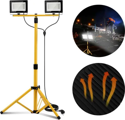 Produktbild von Jayseuw 50W LED Baustrahler Flutlicht Scheinwerfer Außenstrahler Arbeitsleuchte Bauscheinwerfer IP66 Wasserdicht Kaltweiß