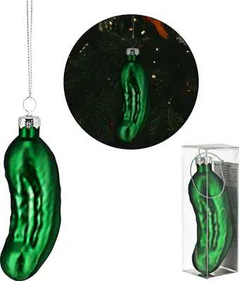 Produktbild von Christbaumschmuck Gurke, Glas, ca. 11cmH