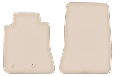 Produktbild von DURBAN Beige Velours-Fußmatten vorne für Ford Mustang MK6 Coupé (2014-)