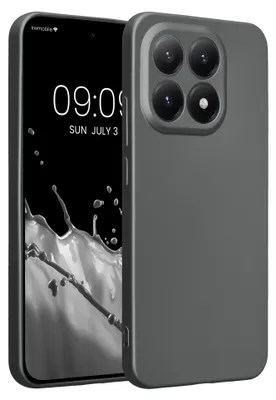 Produktbild von kwmobile Handyhülle für Xiaomi 15T Hülle - weiche Silikon Case metallisch schimmernd - Schutzhülle Cover - Metallic Grau