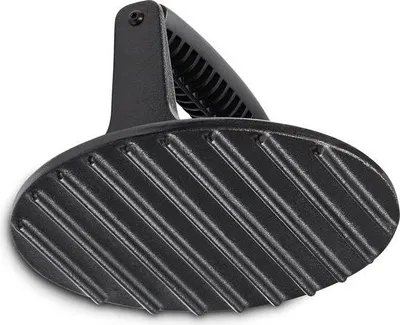 Produktbild von Perfekte Burgerpresse aus Gusseisen für zerdrückte Burger, ergonomischer Griff, Grillzubehör