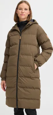 Produktbild von NORTH BEND NBElla Damen Steppmantel Winterjacke Outdoorjacke atmungsaktiv wasserdicht winddicht mit Kapuze Reißverschlusstaschen TPU-Membran