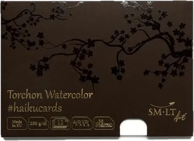 Obrázek produktu pro SMLT Akvarelové karty Haiku A5 250gr 12 listů uměleckého papíru
