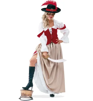 Produktbild von Damen Piratenbraut Piratin Kostüm Gr. 38 Karneval Fasching Halloween